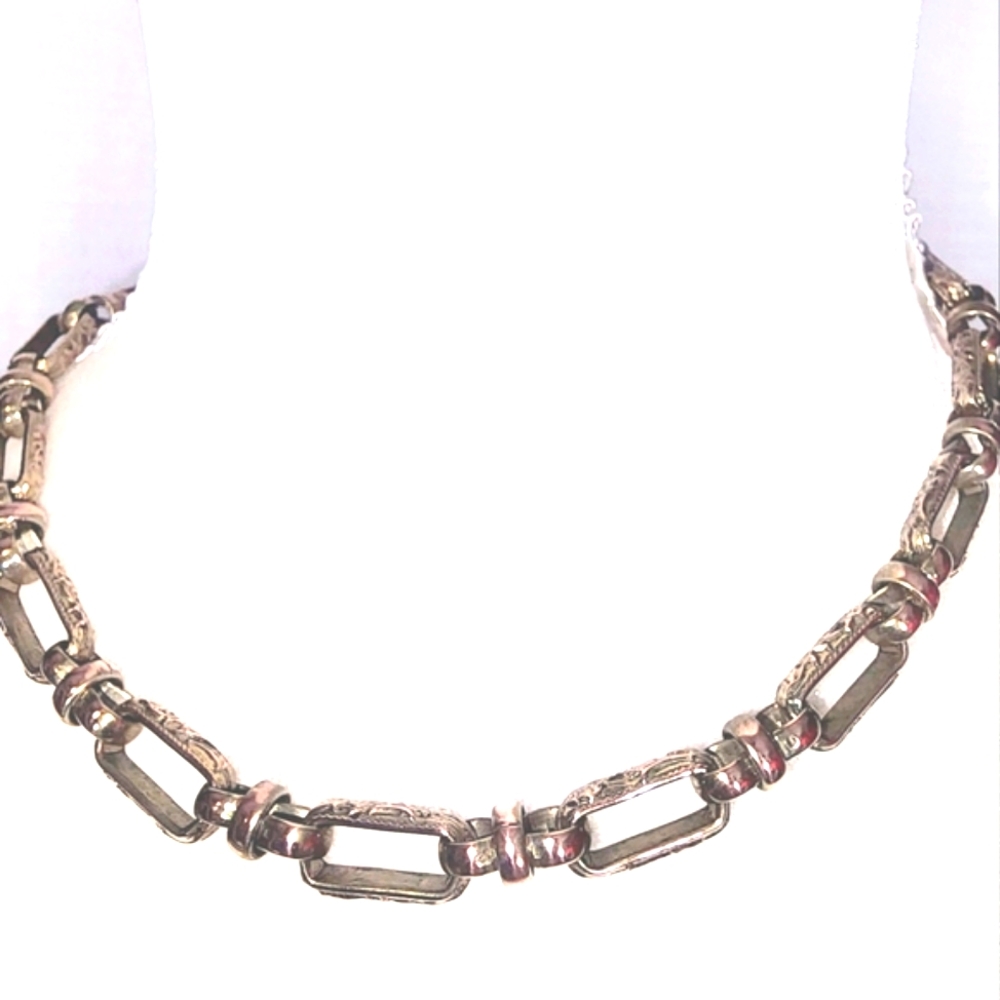 Lucky Brand Elegant Bronze Chain Necklace